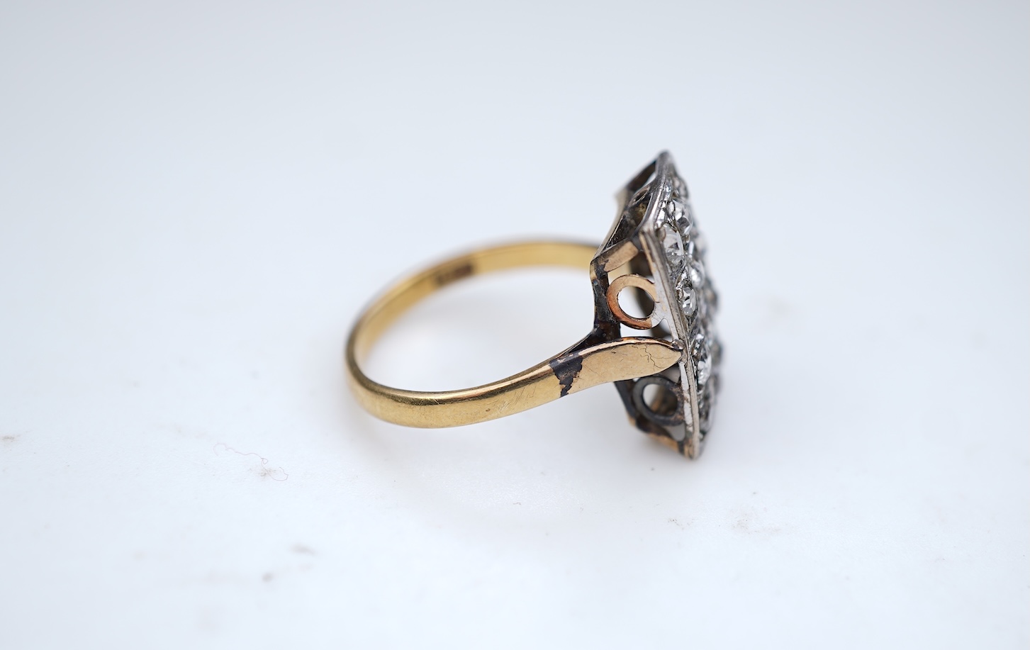 A diamond dress ring